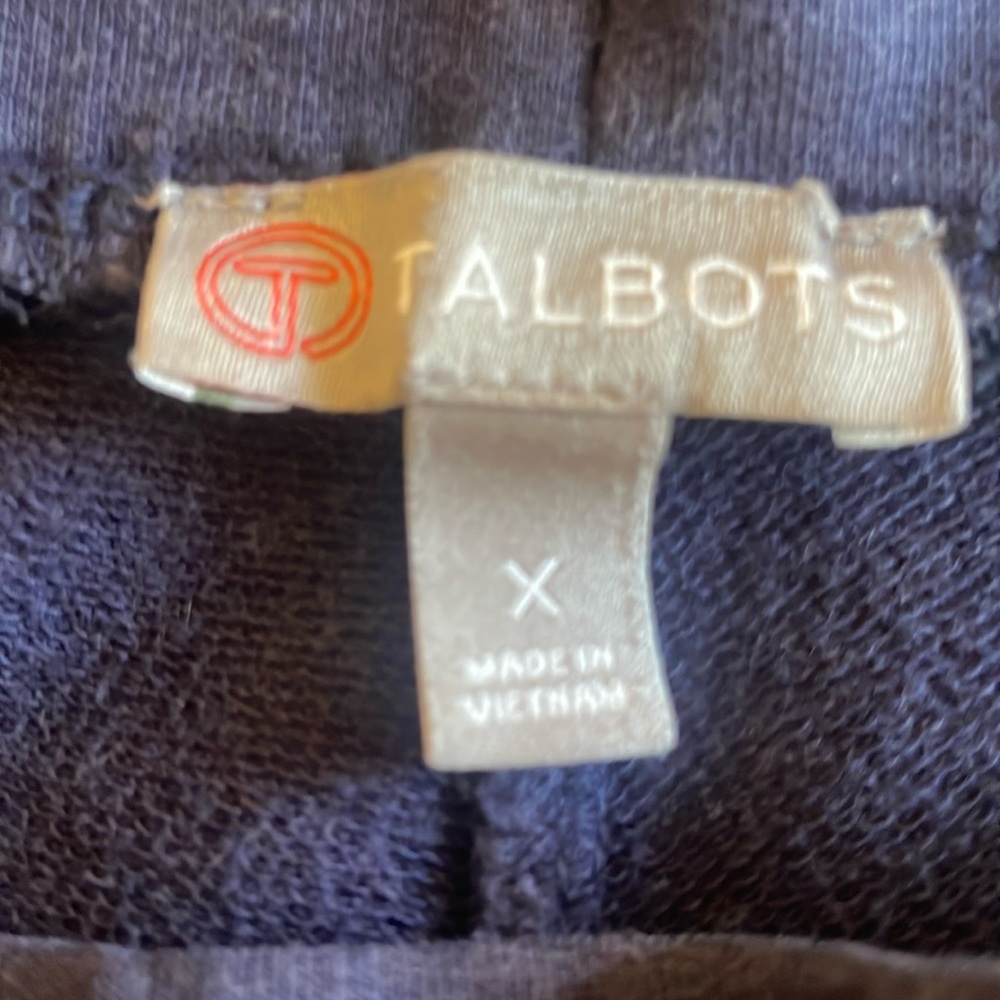 WANTED:  TALBOTS Size X Navy Blue Crops Cotton Modal Spandex - Picture 2 of 3